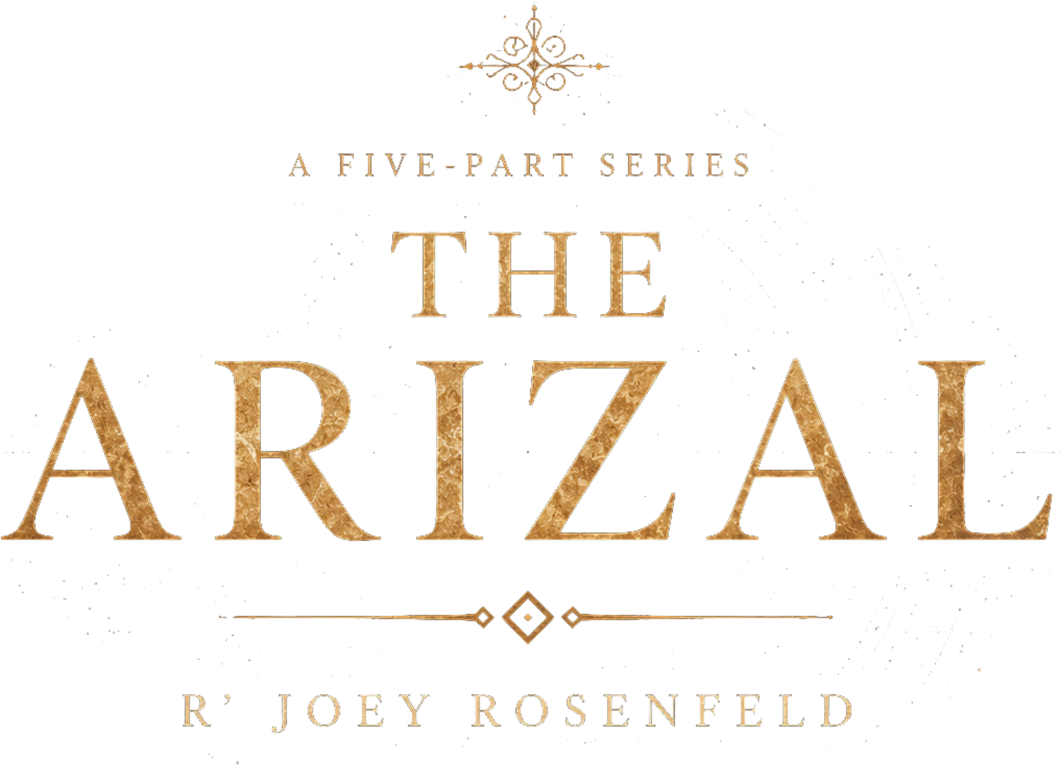 Cover of the book titled "The Aries" by R. Joey Rosenfeld, part of a five-part series, with decorative elements and a bold, textured title.
