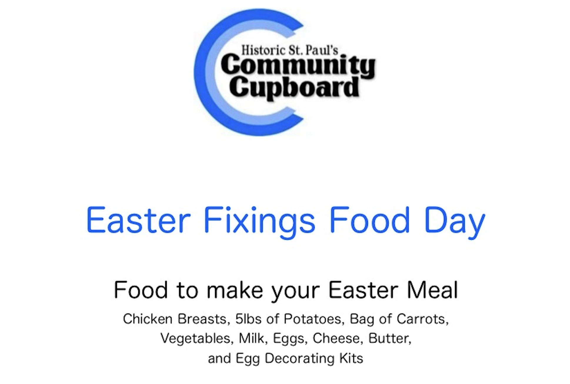 Easter Fixings Food Day