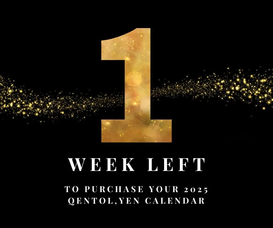 There is only ONE WEEK LEFT to purchase your 2025 QENTOL,YEN wall calendar! With your purchase, you'll be able to enjoy some of our favourite photos we've taken in the field, celebrate environmental and Indigenous holidays throughout the year, and su