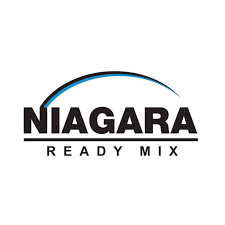 Niagara Ready Mix logo with blue curved line above the text