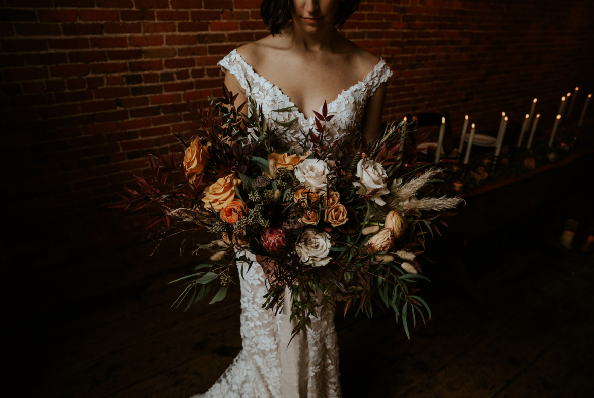 Wedding floral portfolio image from Gracey’s Flower Farm official gallery