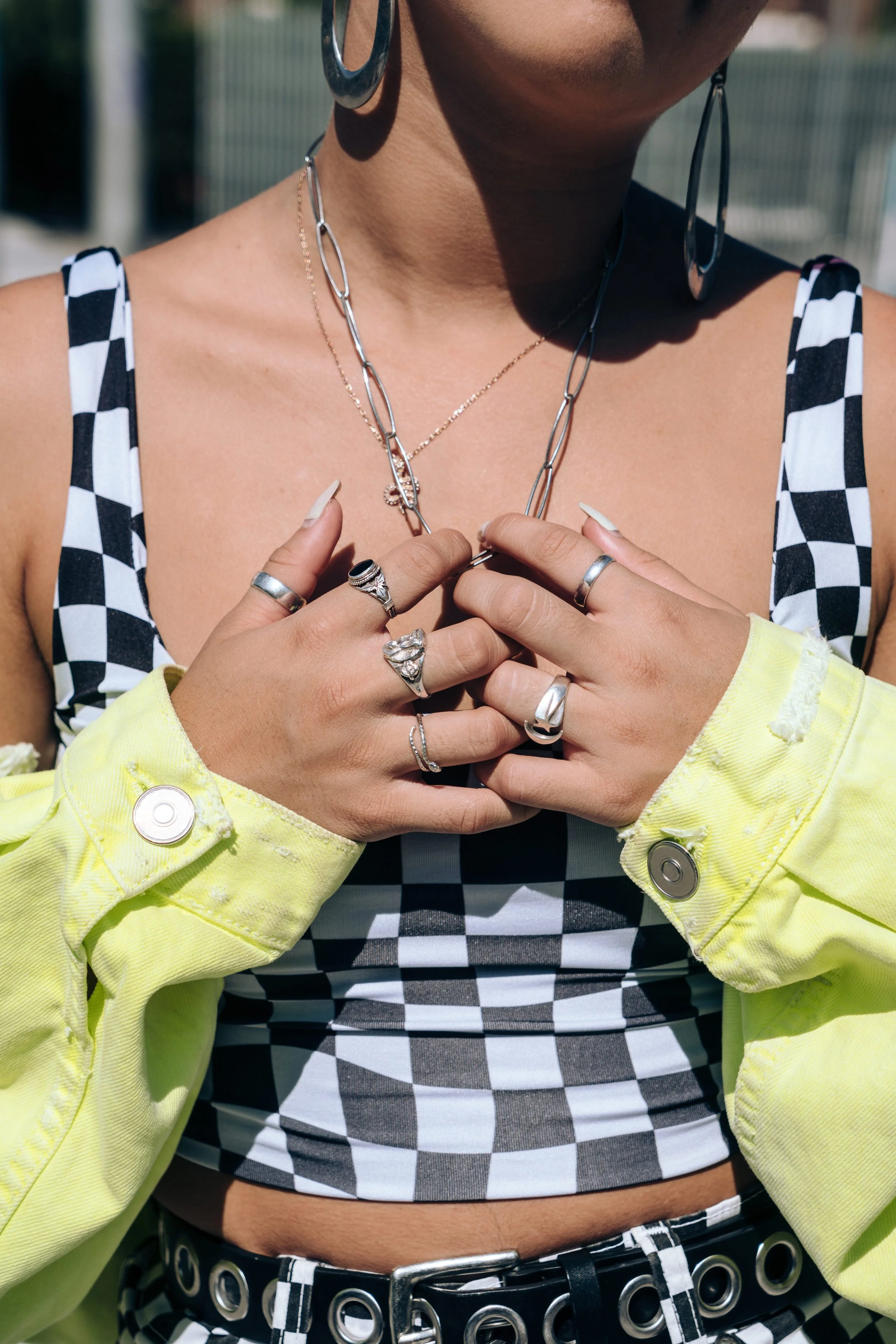 Vintage Chunky Rings — Galena
