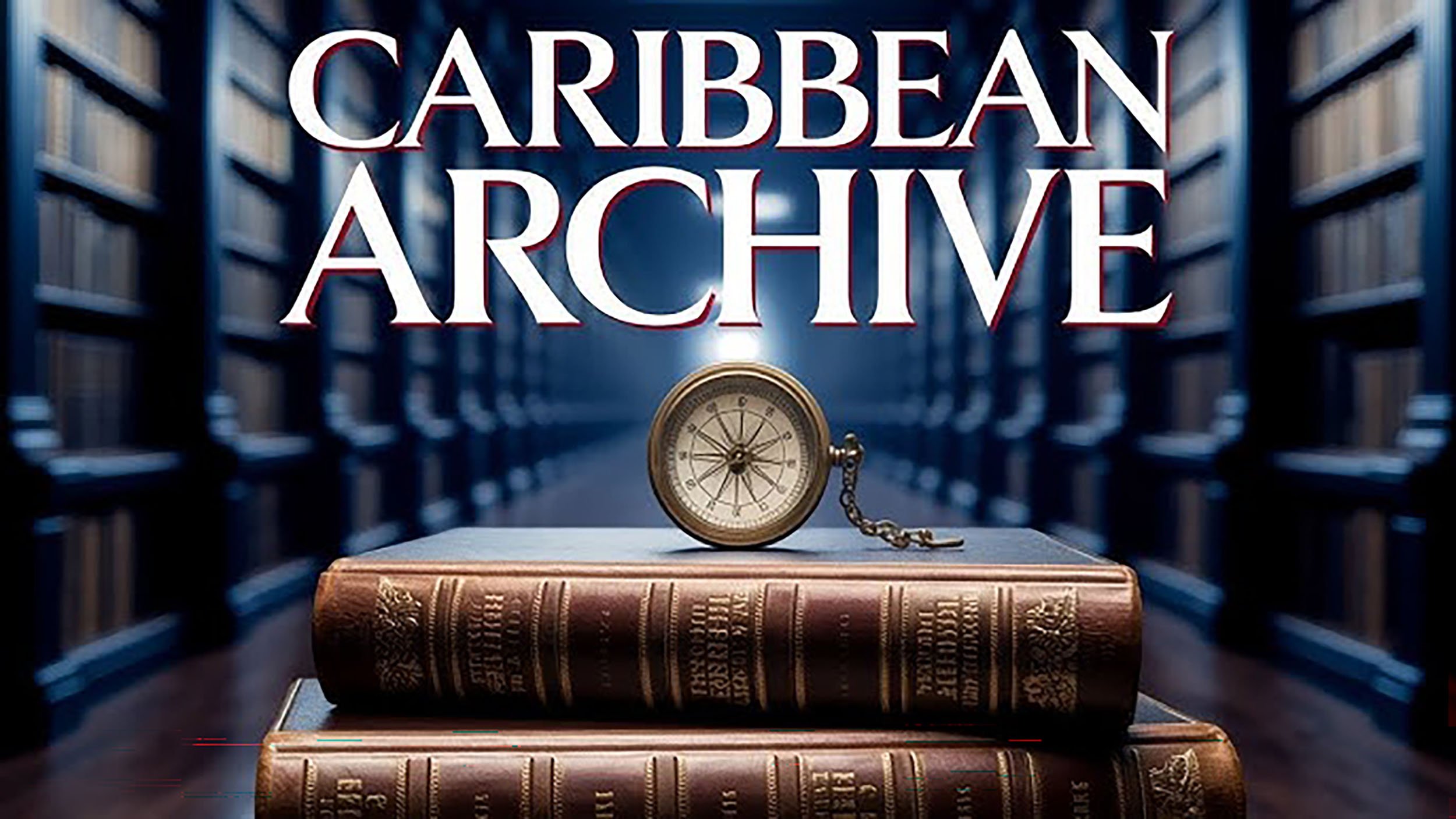 YouTube thumbnail for an informational video titled 'Exploring the Early Caribbean Digital Archive: A Treasure Trove for Family and Historical Research' by Dis A Fi Mi History Podcast YouTube channel.