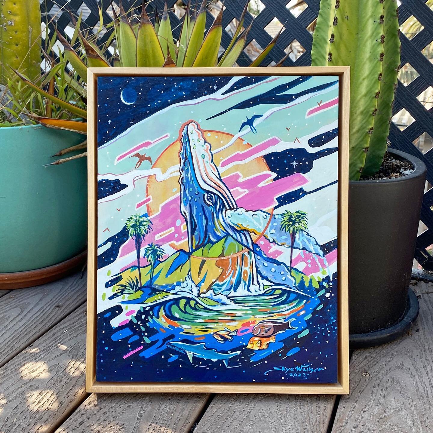 ⚡️GIVEAWAY ALERT⚡️
I&rsquo;ve teamed up with @olukai to do a giveaway for this original painting of mine and a pair of #olukai sandals! Jump over to their IG and scope out the details in their post! #anywherealoha #skyewalkerart