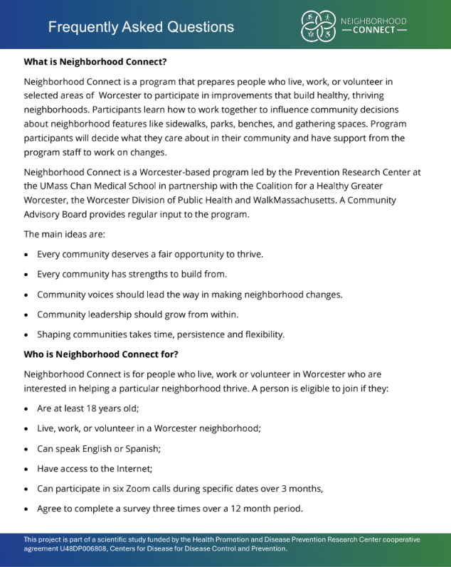 Neighborhood Connect Project 