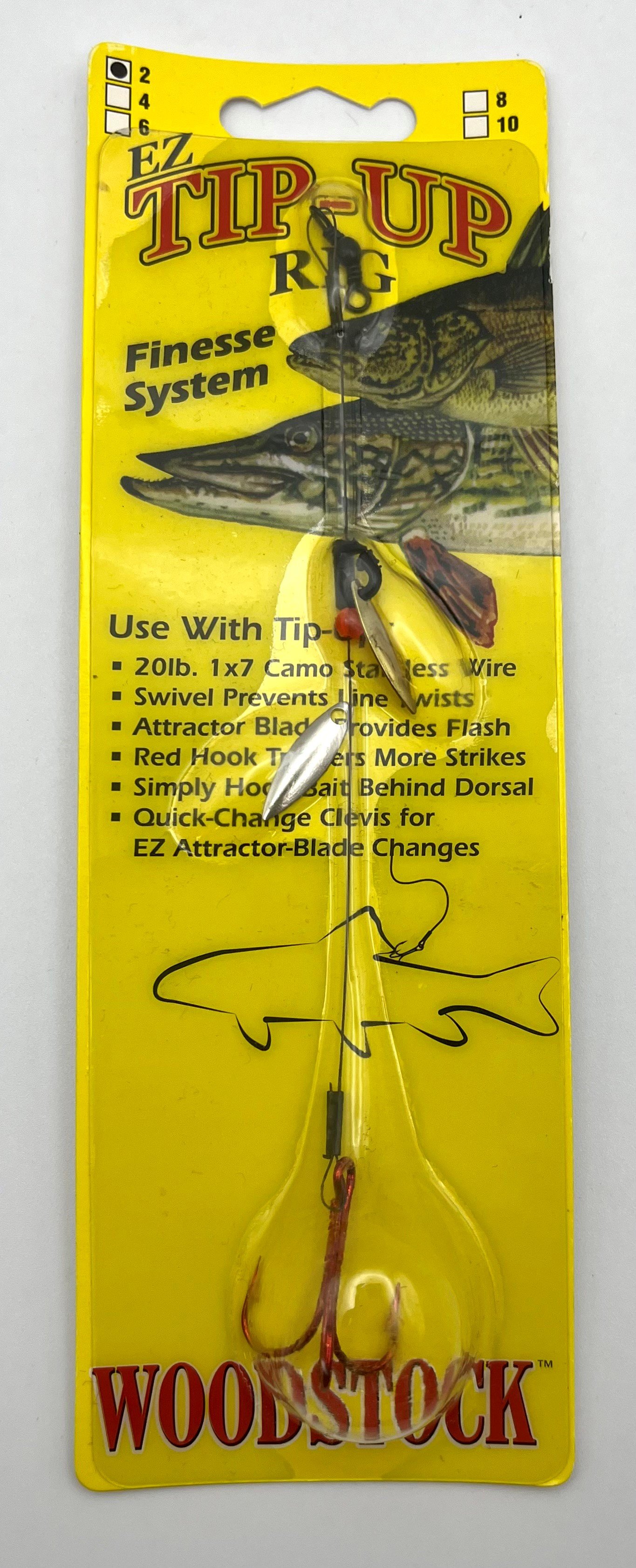 Finesse tip-up fishing