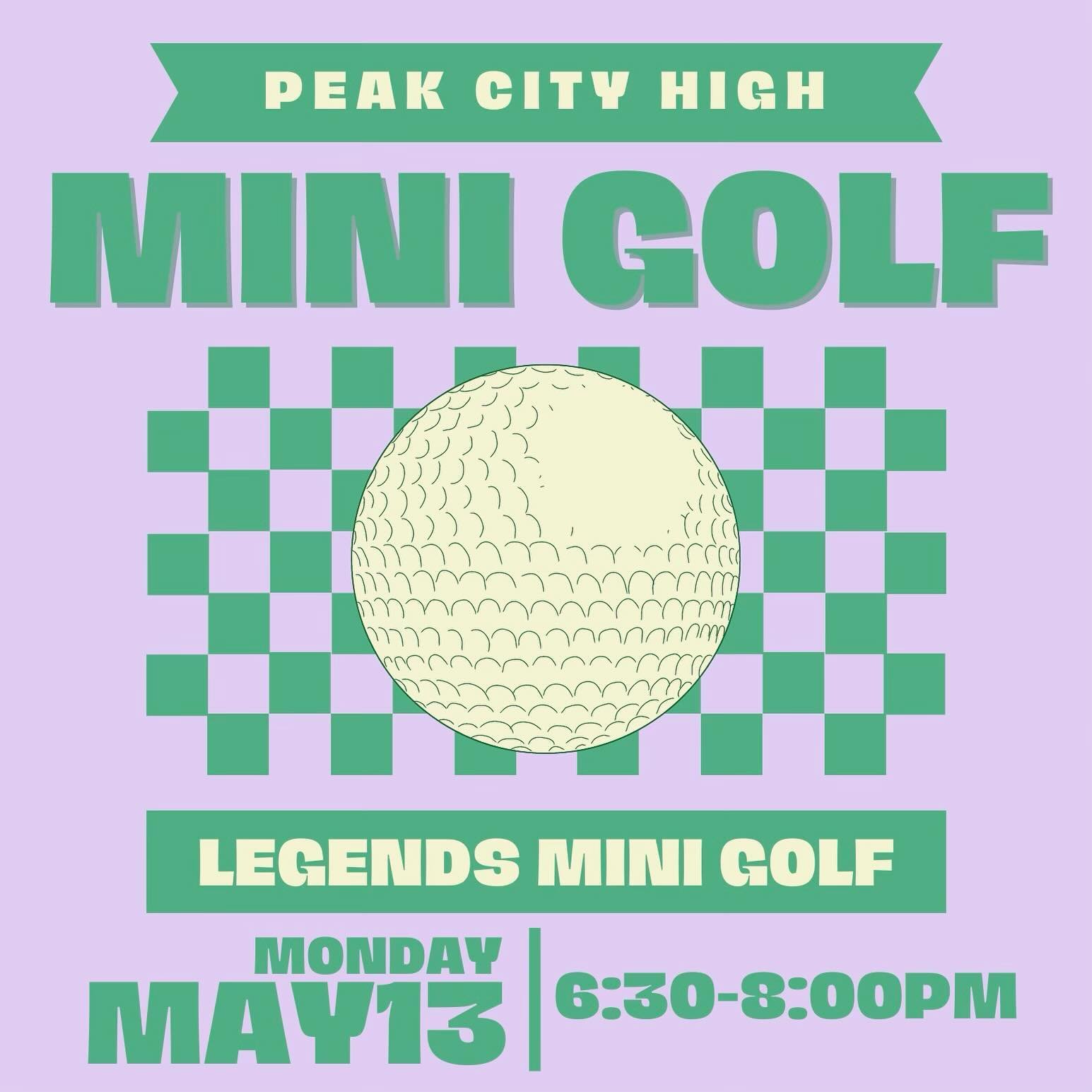 Join us for Monday mini golf! ⛳️ 
$7 per player 
Wear your preppiest golf attire🏌️&zwj;♂️