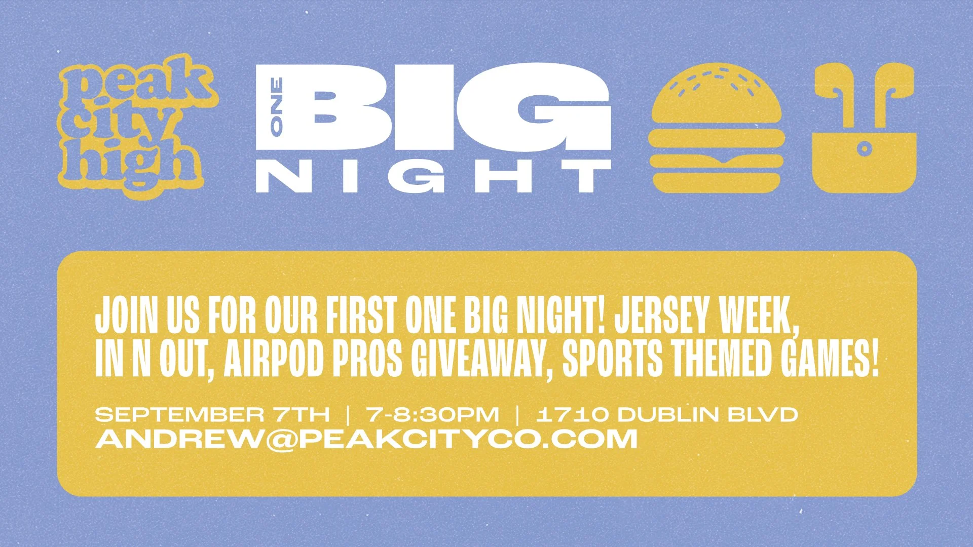 ONE BIG NIGHT - Peak City High