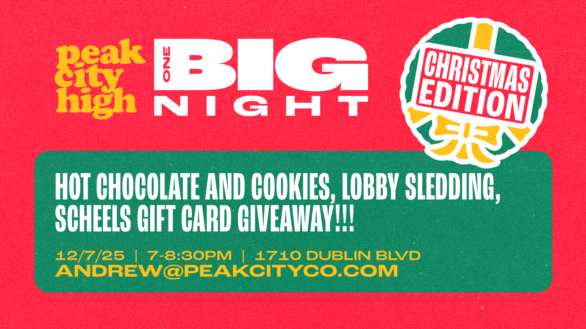 Peak City High One Big Night | Christmas Edition