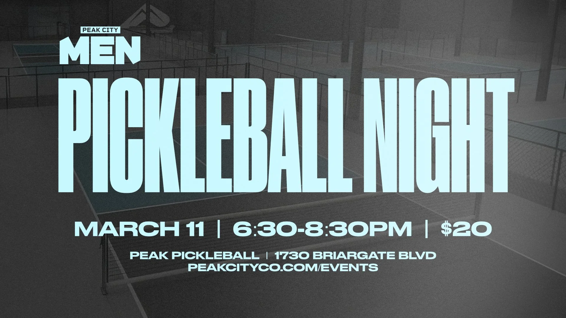 Peak CIty Men | Pickleball Night 