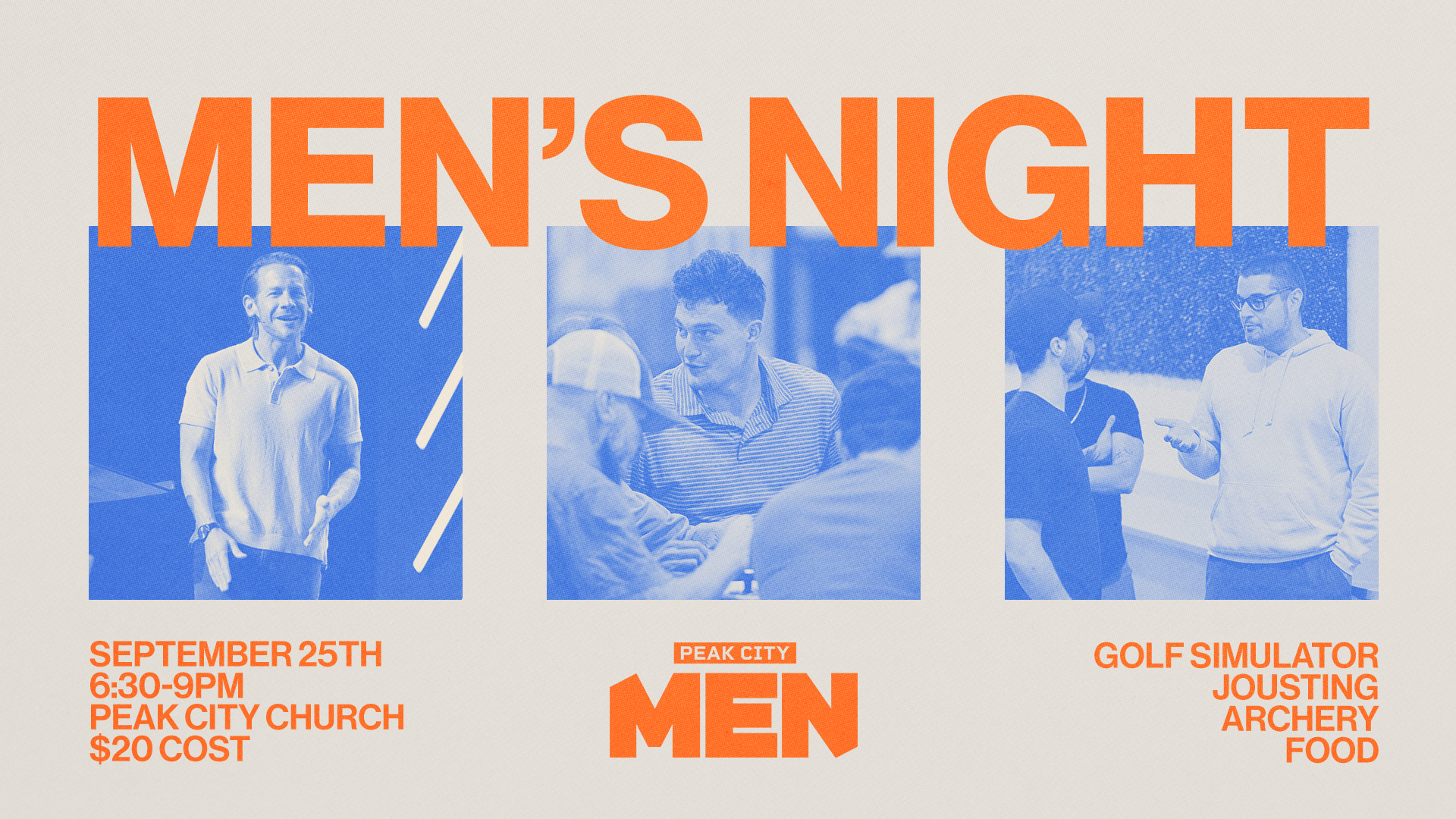 Peak City Men | Men's Night