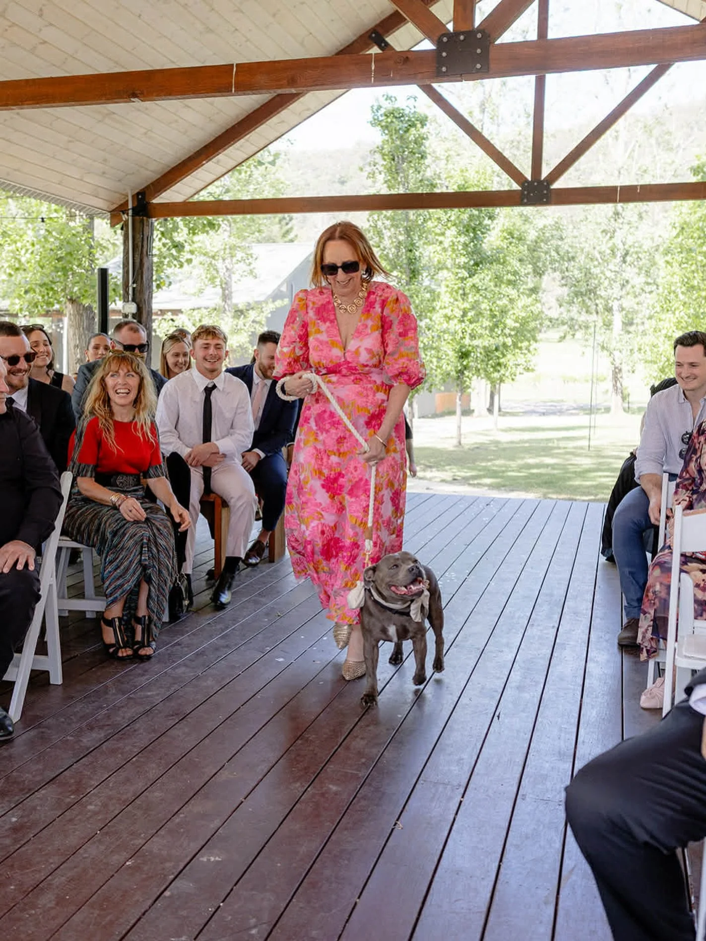 Wedding winners 🏆 
The iconic mother of the bride and the goodest ring bearer Reggie 😍
📸 - @jackjonesweddings