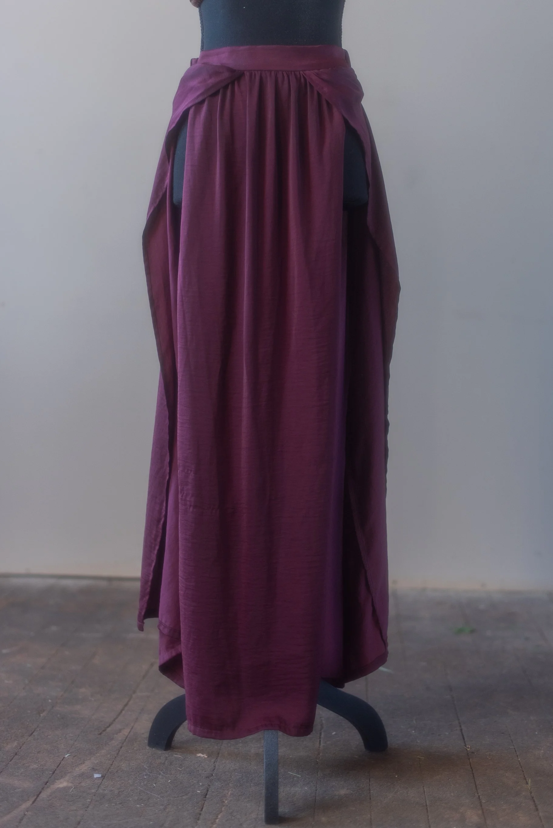 Plum Double Slit Skirt (Size M)