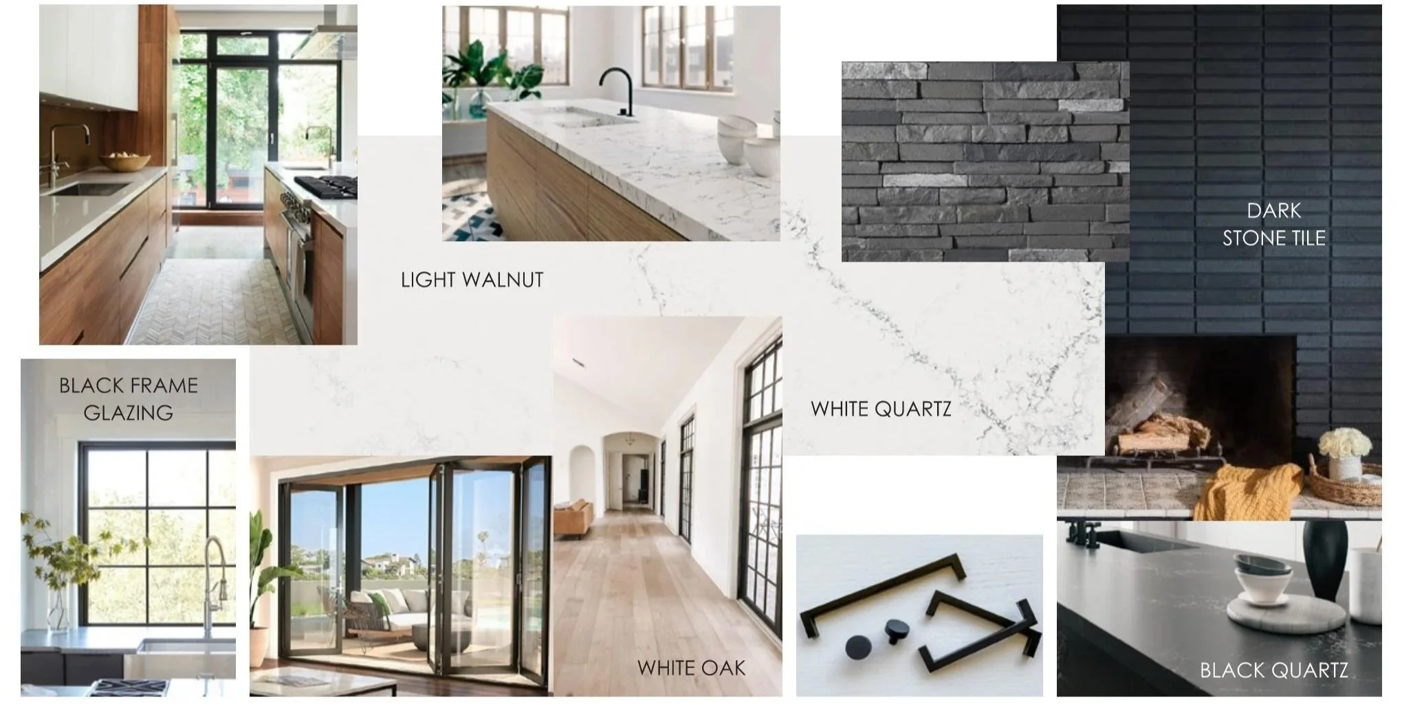 Subdivision development residential project Desert Modern co-living in Phelan, California, interior materials