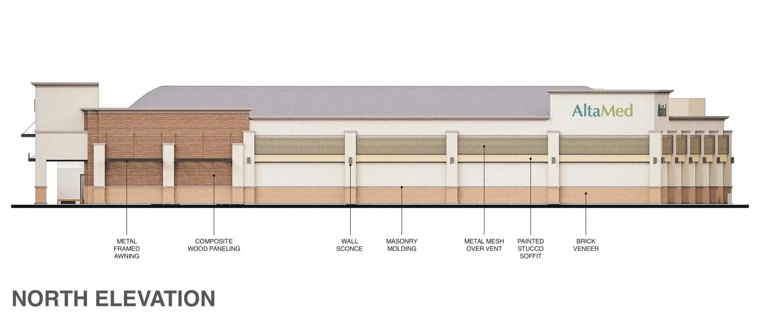 BLD Inc commerical medical facility in Pico Rivera, California explores multiple architectural approaches balancing functionality, patient experience, and community identity