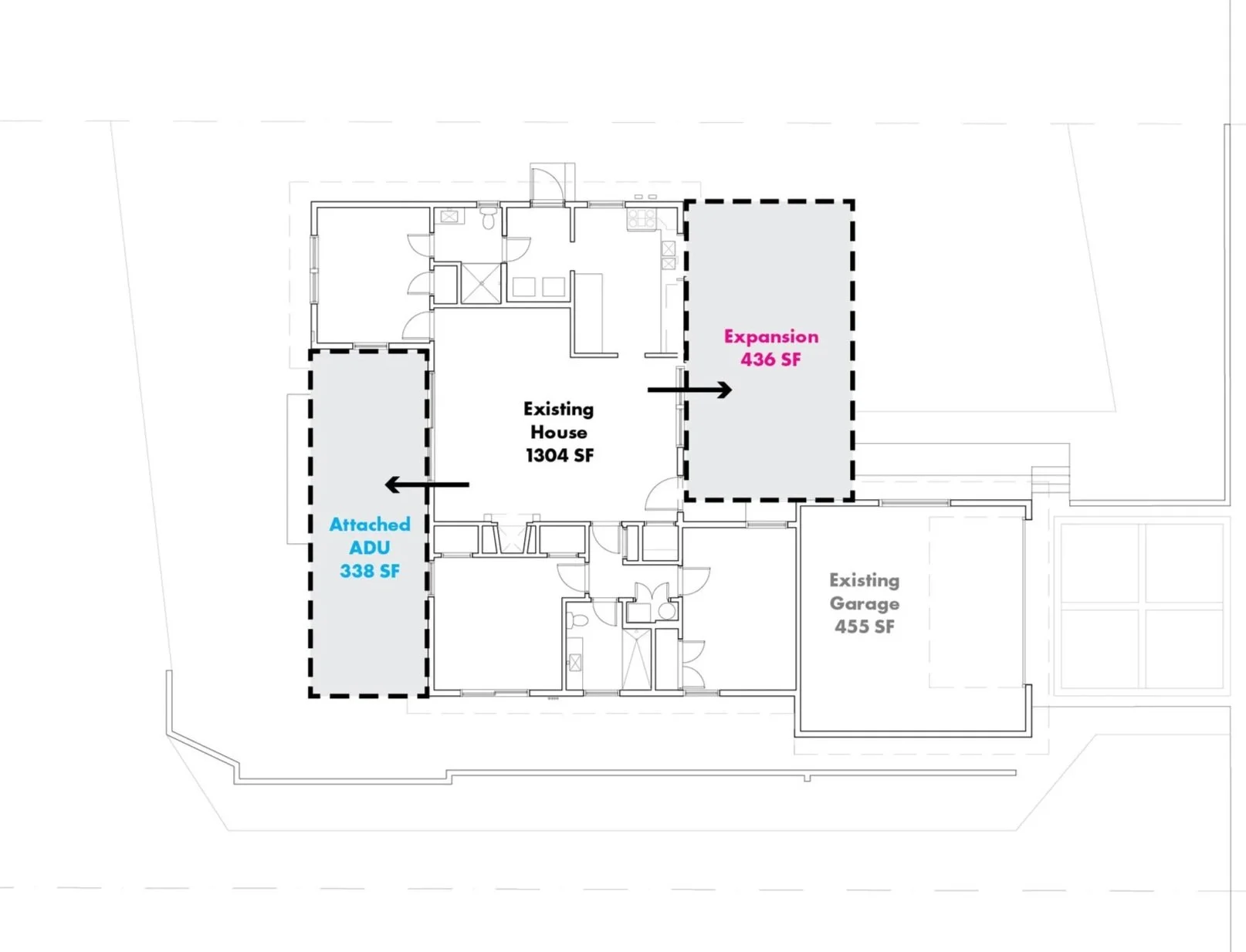 Expansion hybrid strategy residential project Cy house, Rancho Palos Verde, California