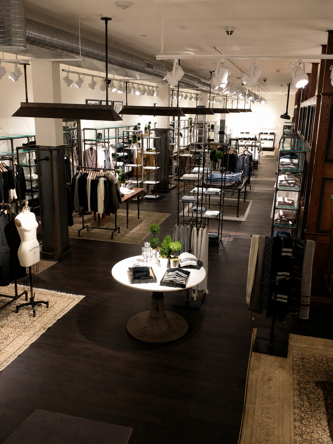 BLD commercial retail in Manhasset, New York includes restrained material palette, thoughtful detailing, and preserved architectural character
