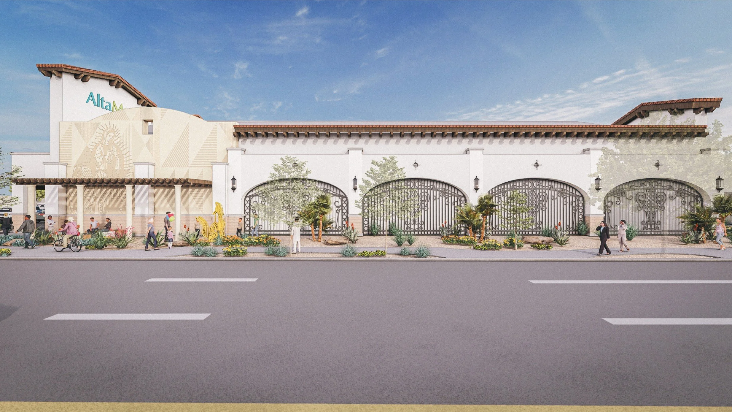 BLD Inc commerical medical facility in Pico Rivera, California explores multiple architectural approaches balancing functionality, patient experience, and community identity