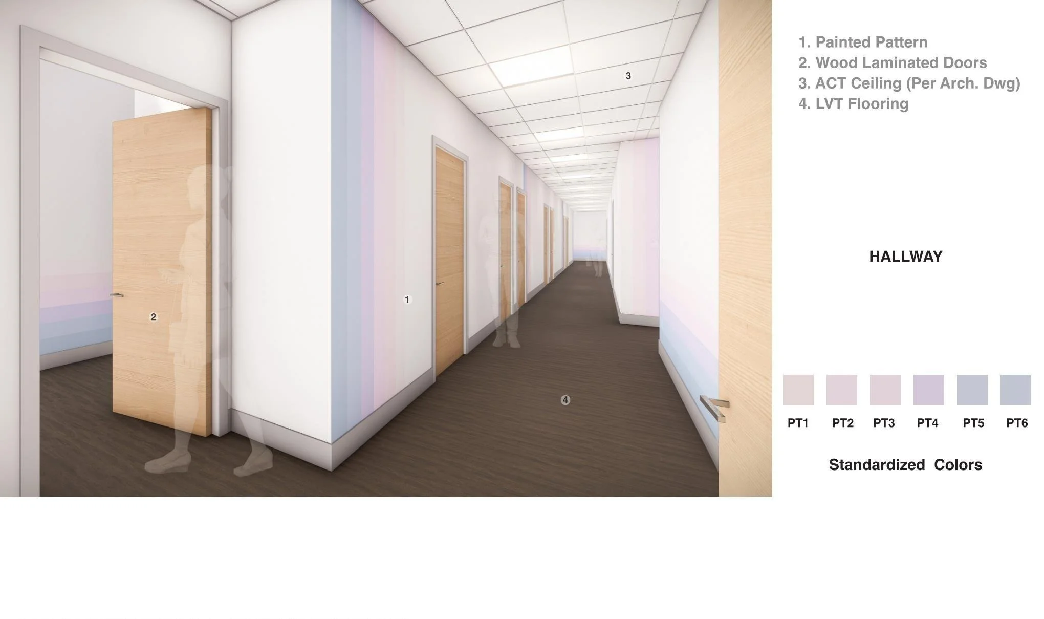 BLD Inc commercial dual-practice clinic in Wyncote, Pennsylvania incorporates waiting area that invites patients to relax and feel at ease, and the idea of creating an environment that has a sense of home-like comfort for patients