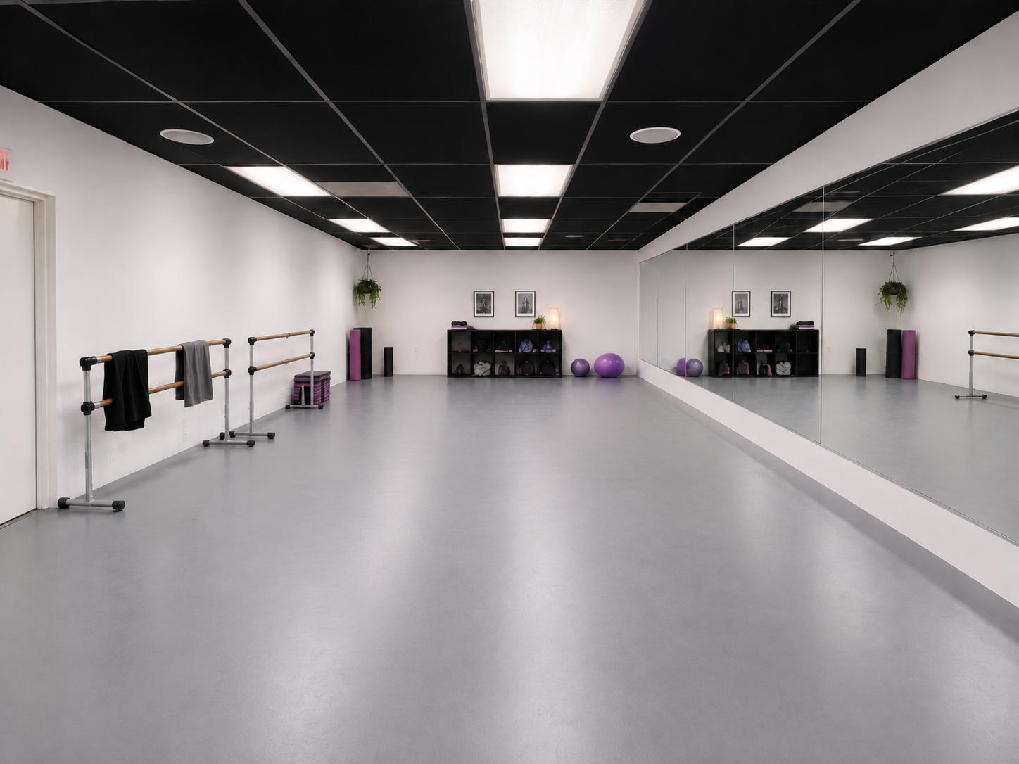 BLD commercial charity project in Placentia California designed as a place where every child can move, this dance studio trasforms a simple interior into a welcoming environment
