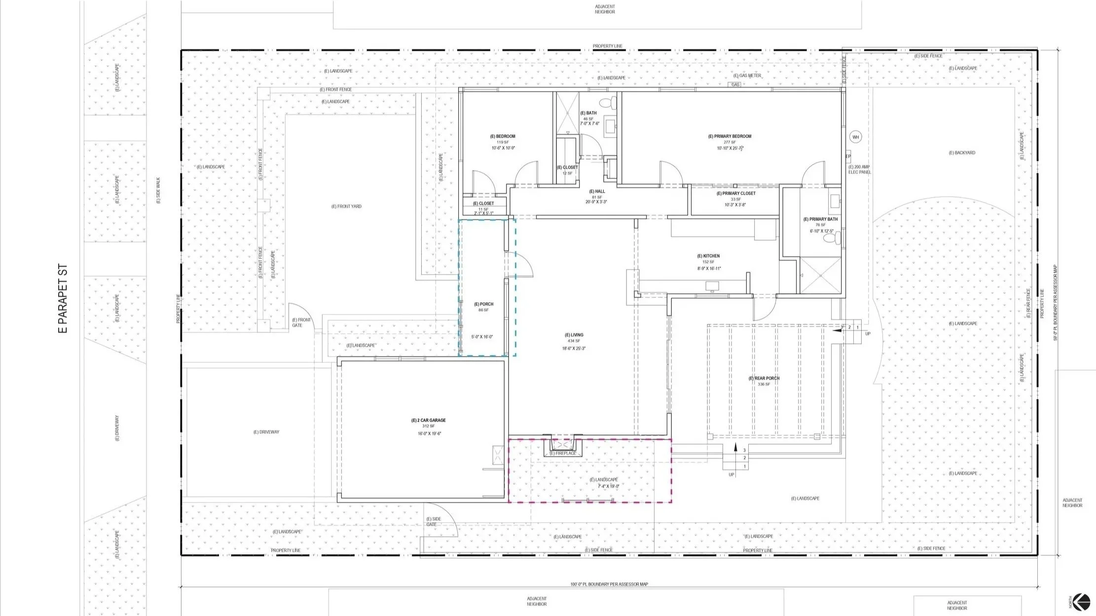 BLD residential extension and rennovation in Long Beach, California with expansion in living space making the interior space more open