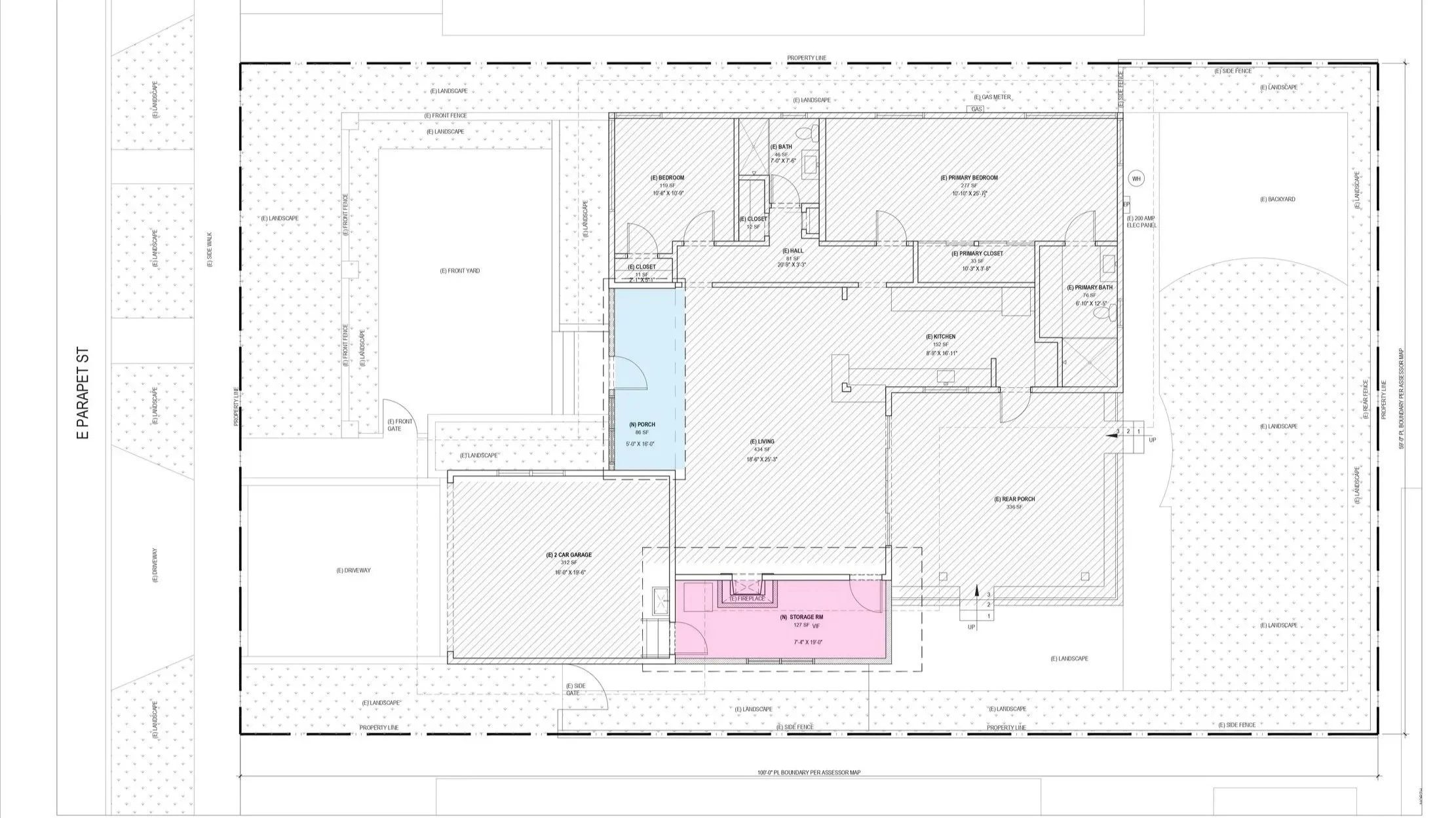 BLD residential extension and rennovation in Long Beach, California with expansion in living space making the interior space more open