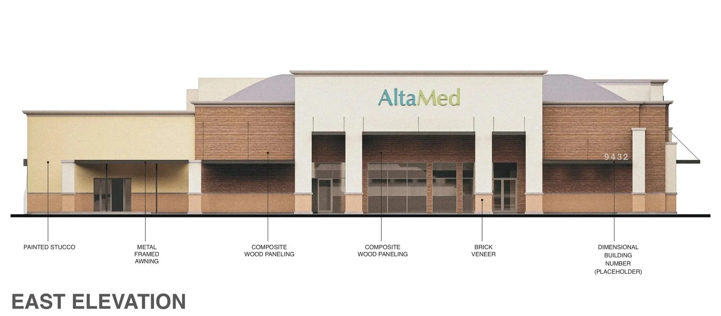 BLD Inc commerical medical facility in Pico Rivera, California explores multiple architectural approaches balancing functionality, patient experience, and community identity