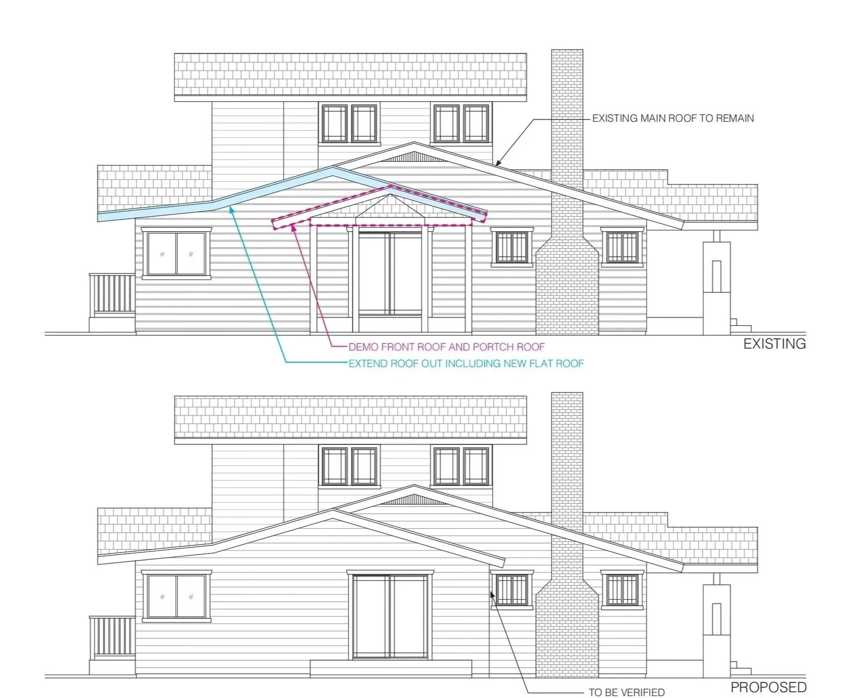 BLD residential yard work and extension with a walk-in closet, spa- inspired amenities, enhanced support spaces and roof extensions