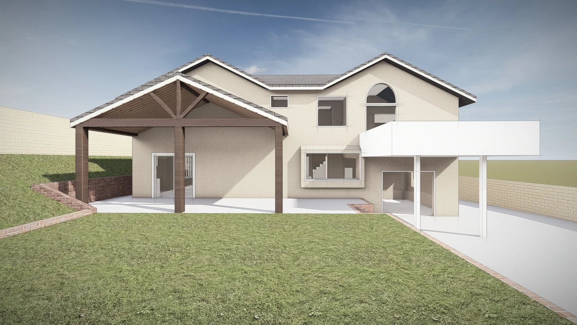 BLD residential second floor expansion with new exterior design in Chino Hills, California