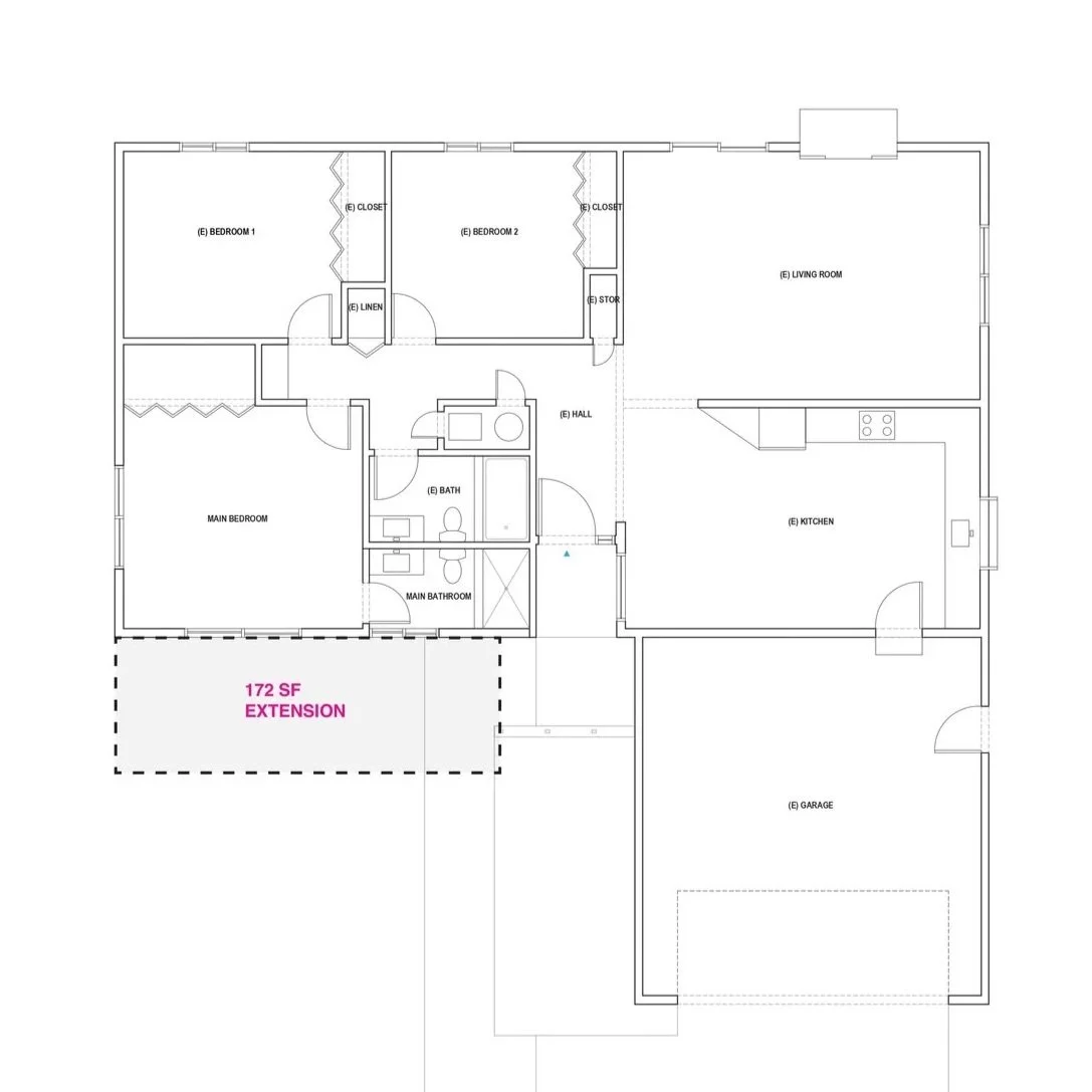 BLD residenitial extension in Monroe house, Orange, California