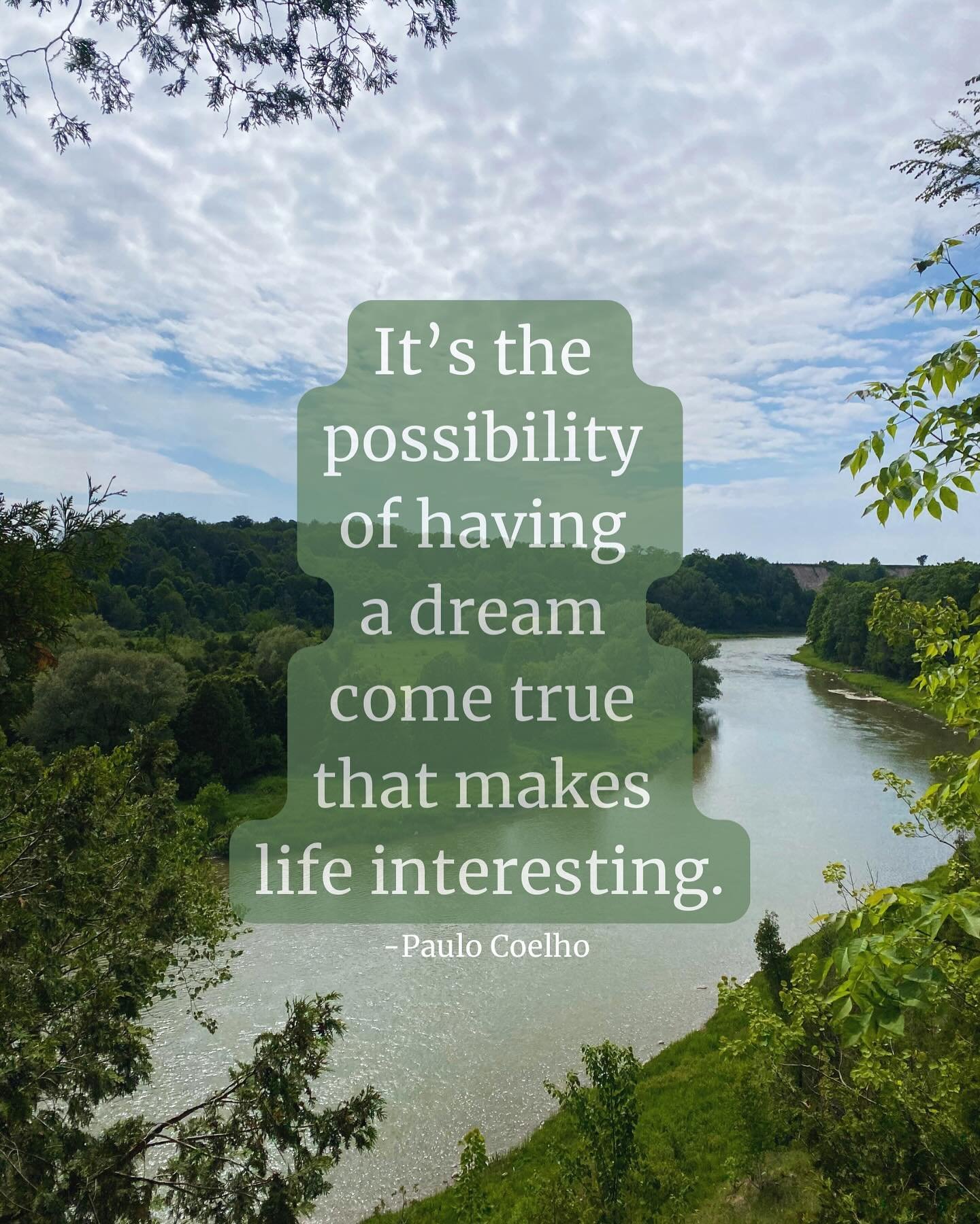 ✨ “It’s the possibility of having a dream come true that makes life interesting.” — Paulo Coelho
I recently re-read The Alchemist, and while it didn’t strike quite the same chord it did 20 years ago, this quote still st