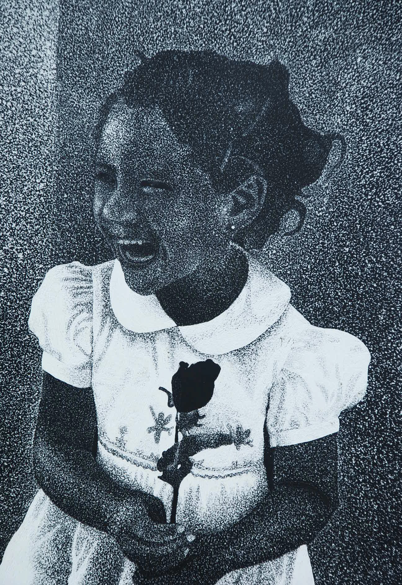 Stippling technique - portrait of my youngest sister, Maria