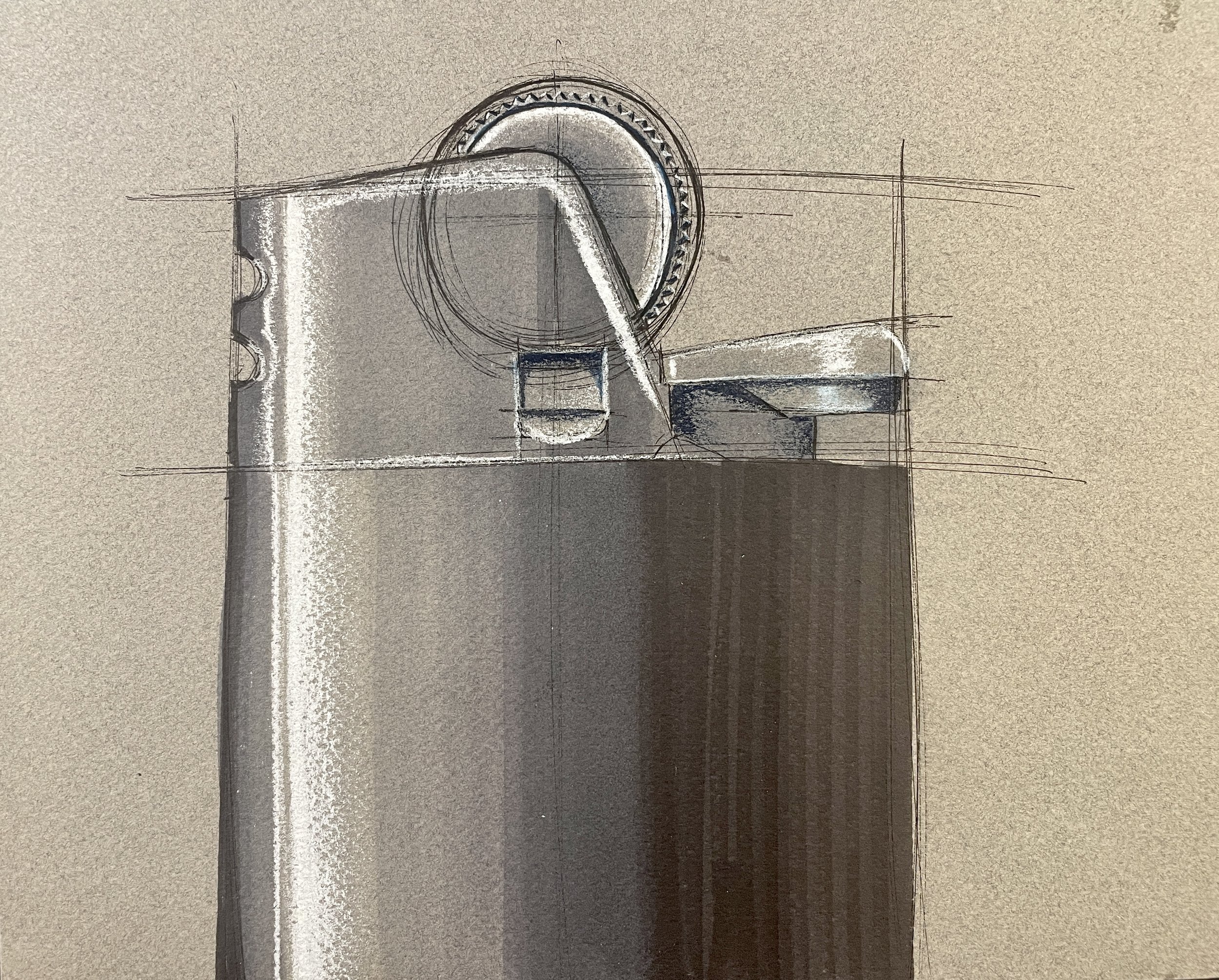 Canson sketch of a lighter