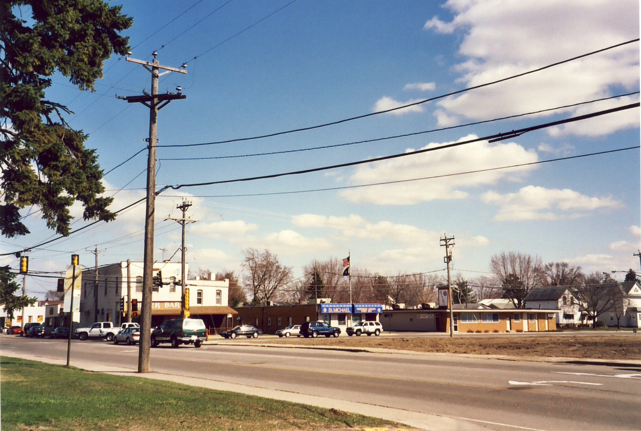 This was downtown St. Michael just 20 years ago. The photo was taken in April of 2004 shortly after most of the southwest quadrant was razed for street widening and redevelopment. While nostalgia causes us to lament the changes that have taken place,
