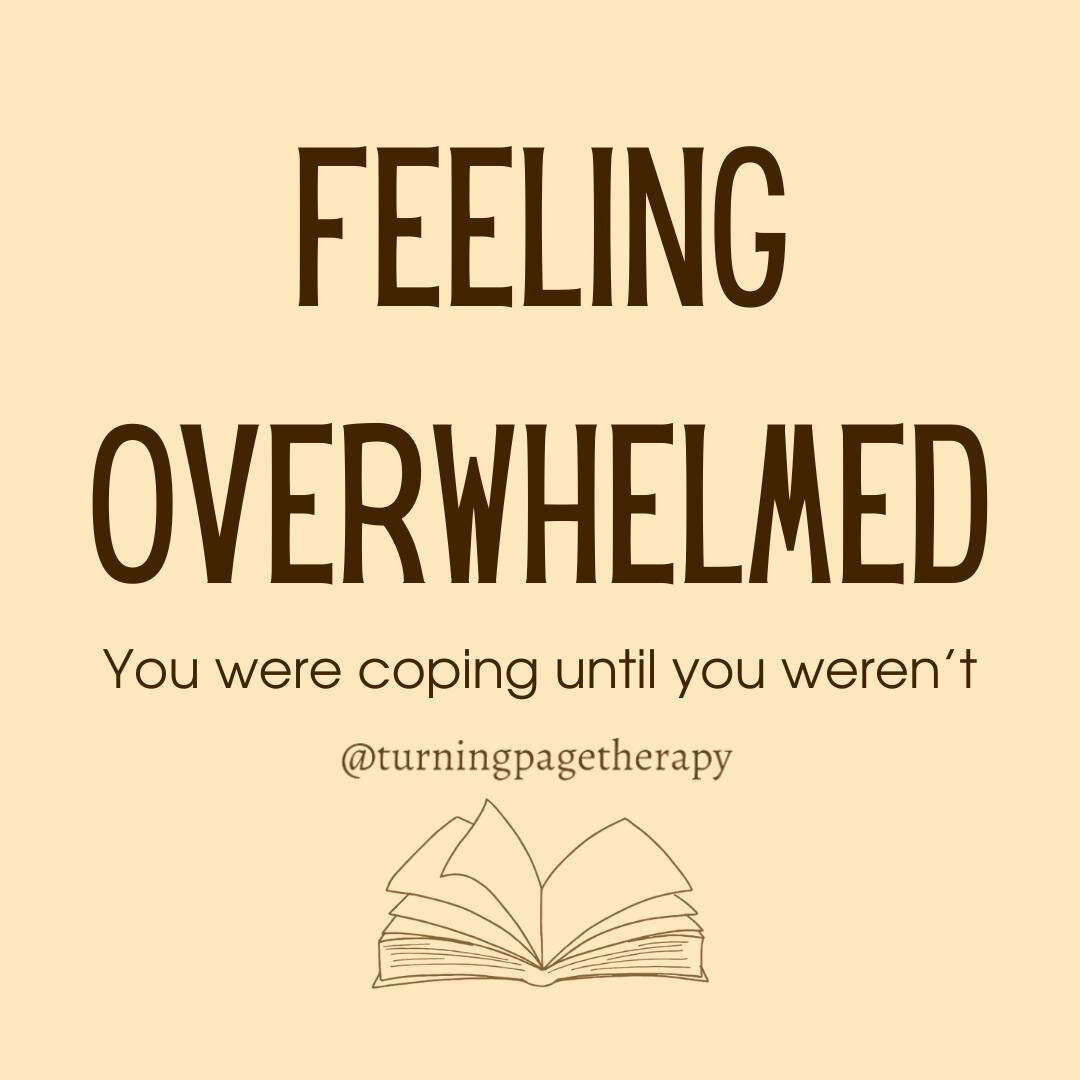 New Blog Post: 

Here I'm talking about that feeling of suddenly being overwhelmed after coping with some pretty difficult stuff then suddenly you weren't. 
Click the link in my bio to read now
 #overwhelmed #selfcare #turningpagetherapy