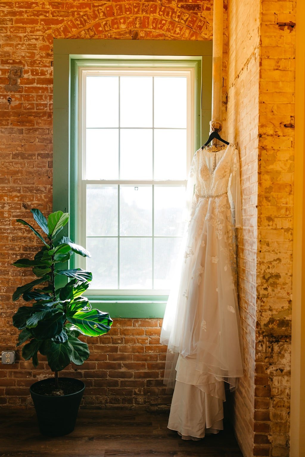 Wedding Gown Hanging at 6th & River in Honesdale PA.jpg