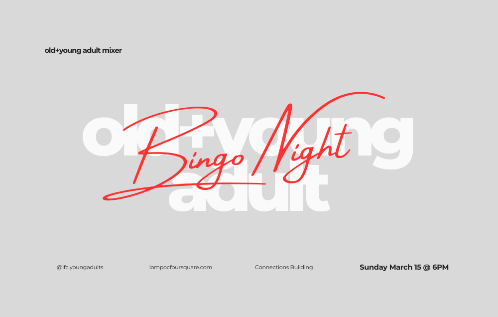 Old & Young Adult Bingo Night