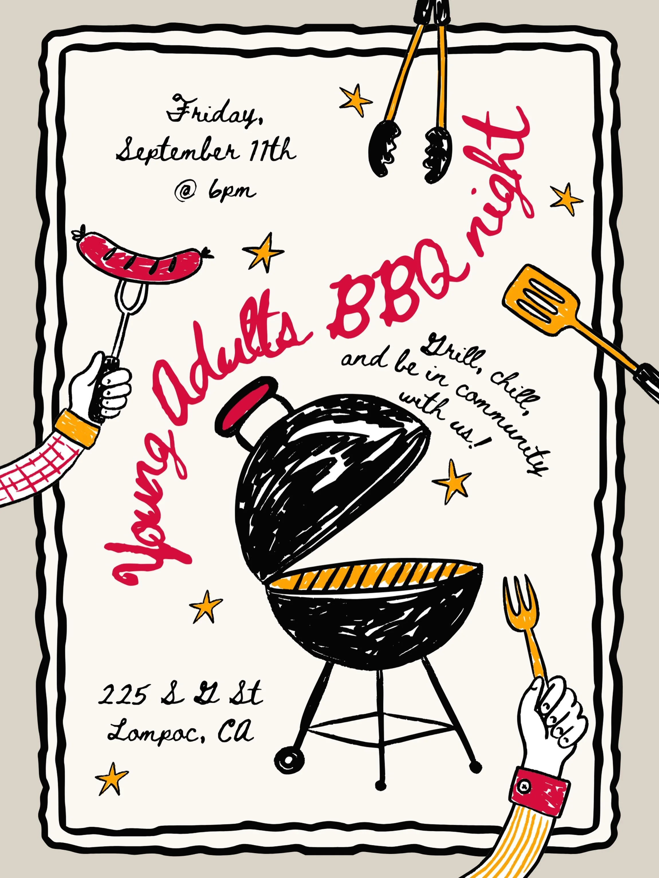 Come hang with us, eat some good food, and enjoy community!! SEE YOU THERE🔥