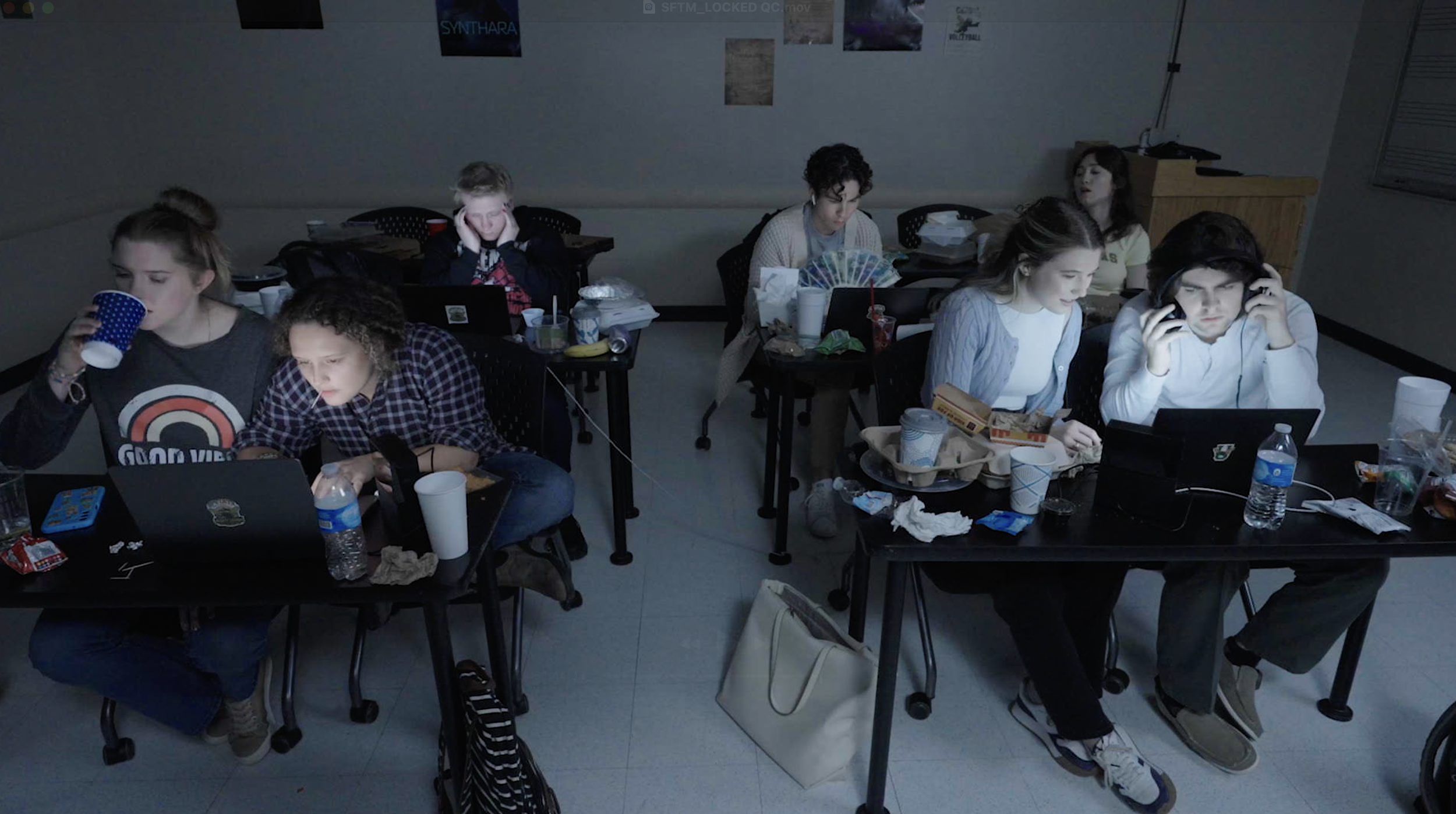 Classroom scene in "Student Film the Movie."