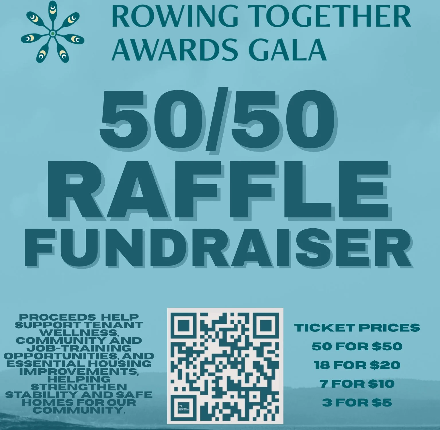 ROWING TOGETHER GALA 50/50 RAFFLE IS LIVE! 