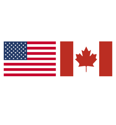 USA and Canada Flag