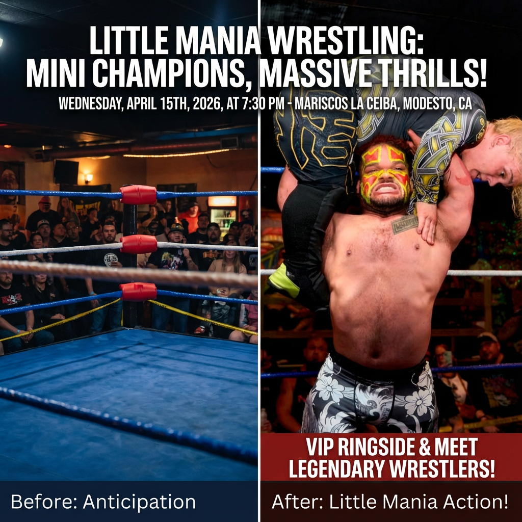 Little Mania: Wednesday, April 15th, 2026, at 7:30 PM at Mariscos La Ceiba in Modesto, CA!