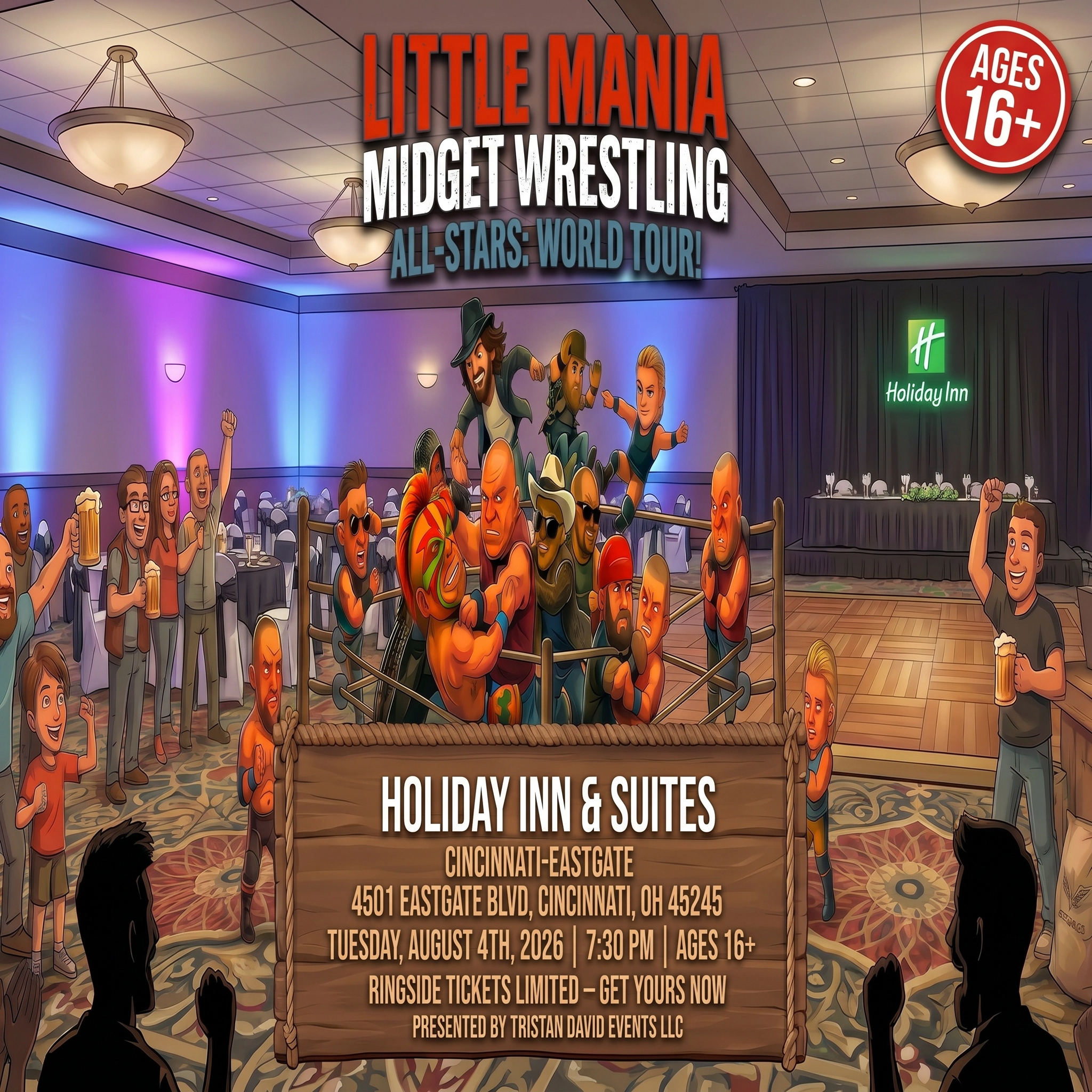 Little Mania: Tuesday, August 4th, 2026, at 7:30 PM at Holiday Inn & Suites Cincinnati - Eastgate, OH!