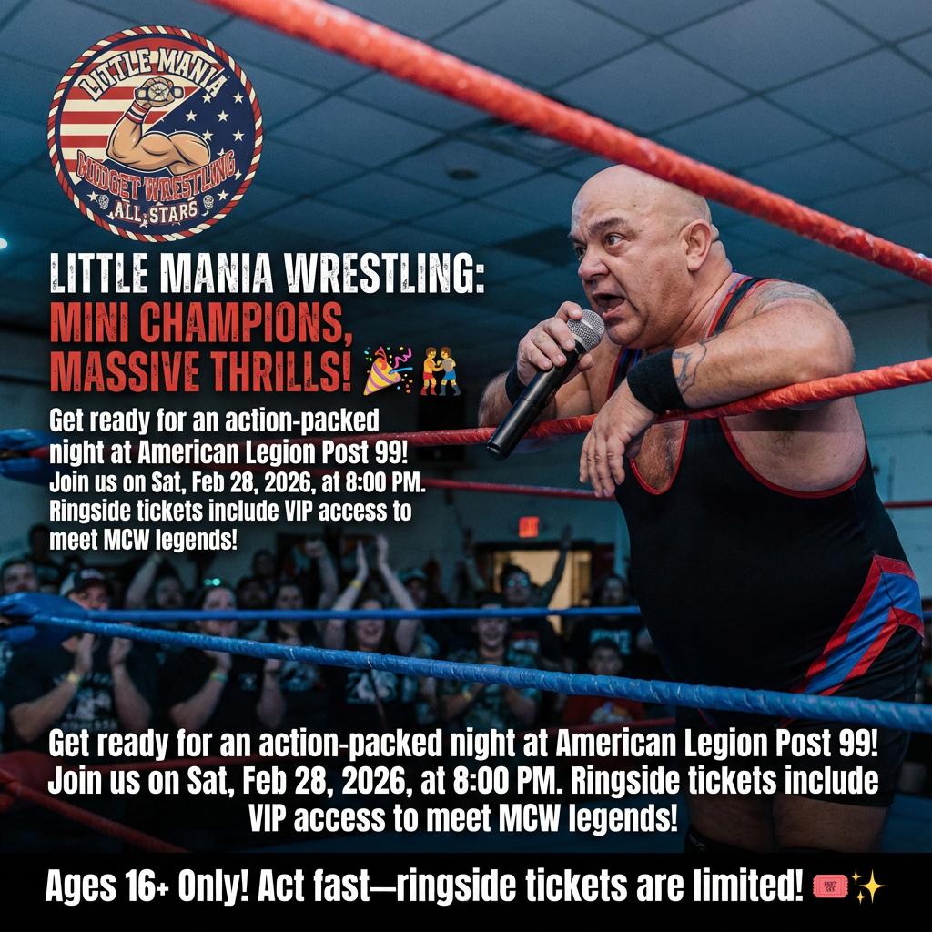 Little Mania: Saturday, February 28th, 2026, at 8:00 PM at American Legion Post 99 in Foley, AL!
