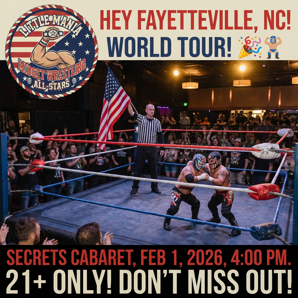 Little Mania: Sunday, February 1, 2026, at 4:00 PM at Secrets Cabaret in Fayetteville, NC!