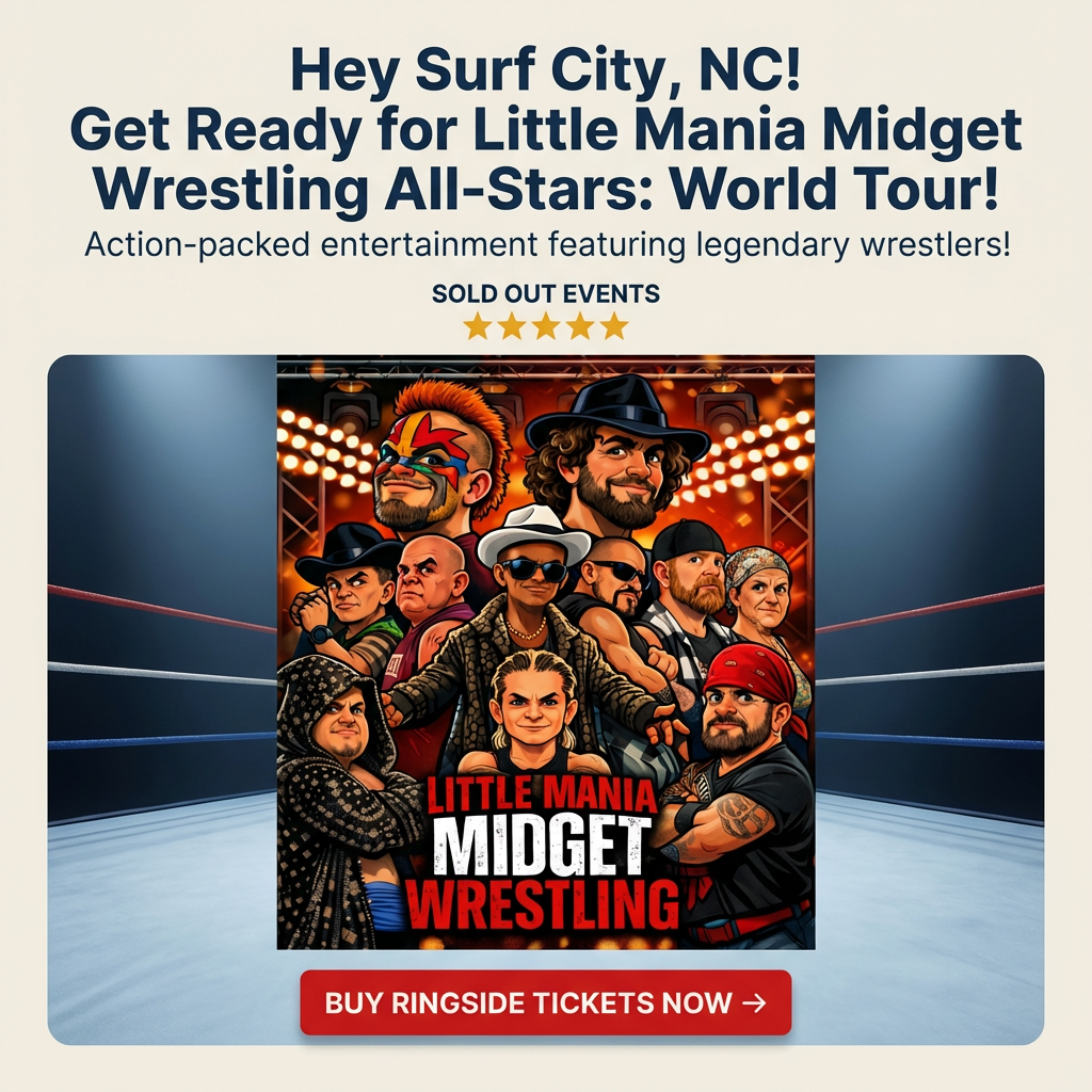 Little Mania: Monday, April 27th, 2026, at 7:00 PM at Tortuga's Nest in Surf City, NC!