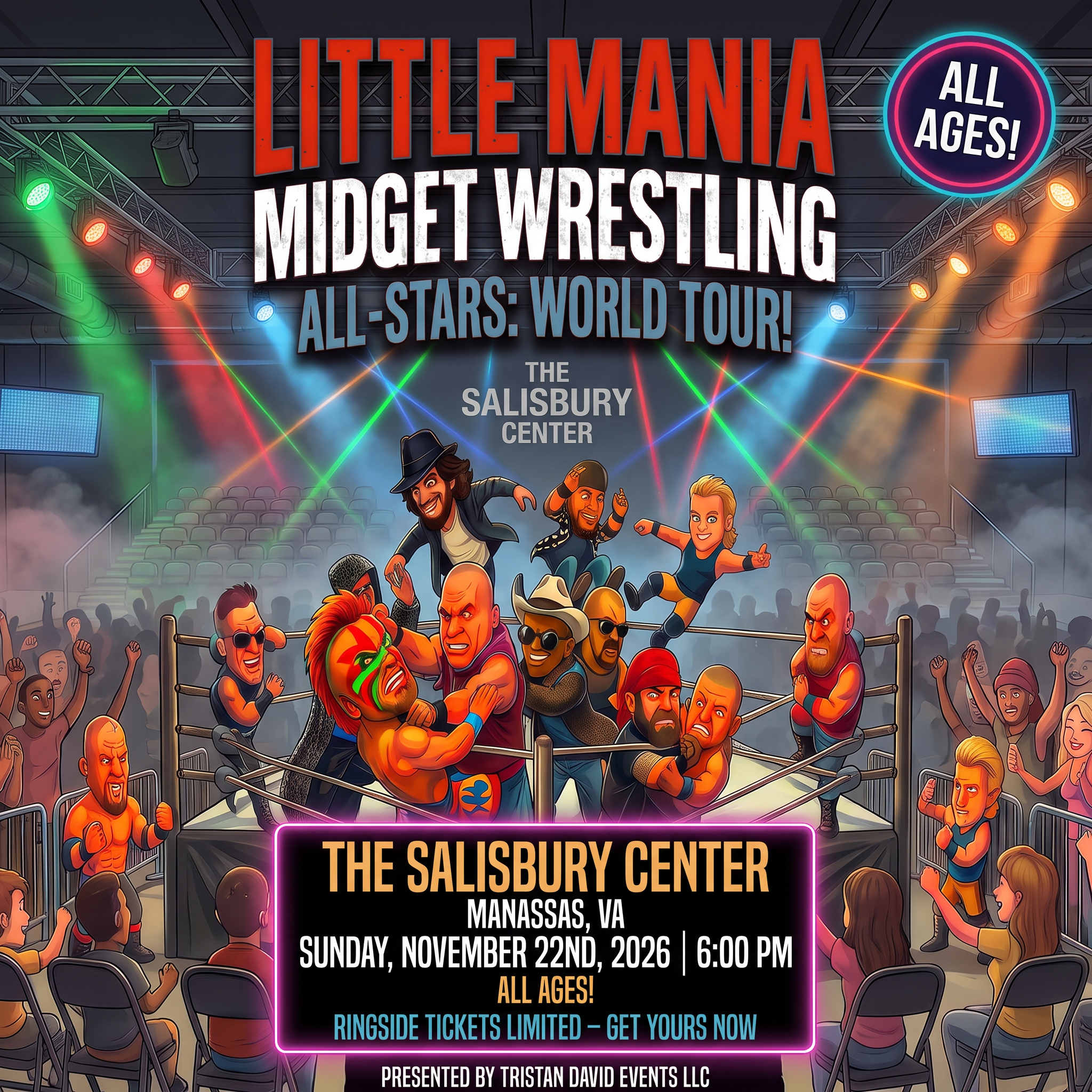 Little Mania: Sunday, November 22nd, 2026, at 6:00 PM at The Salisbury Center in Manassas, VA!