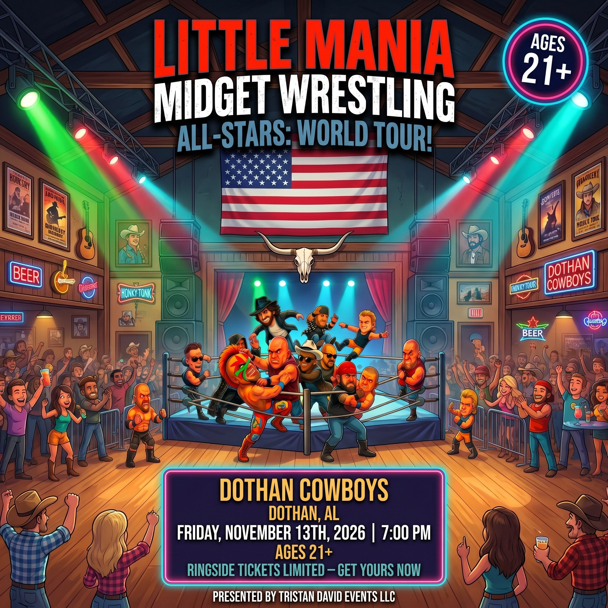 Little Mania: Friday, November 13th, 2026, at 7:00 PM at Dothan Cowboys in Dothan, AL!