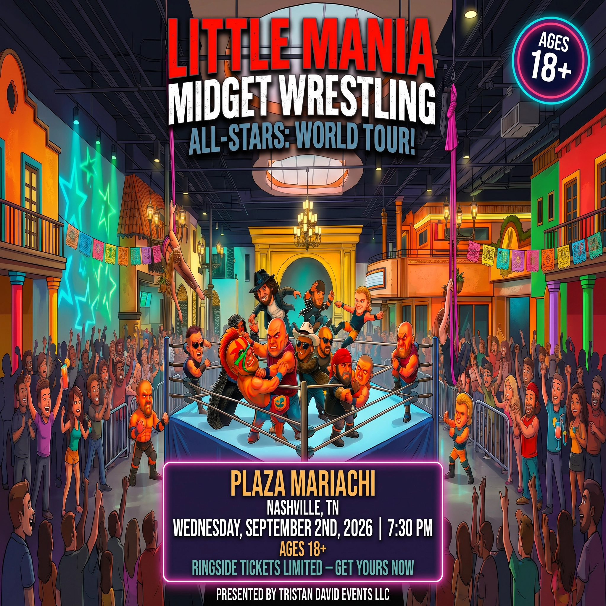 Little Mania: Wednesday, September 2nd, 2026, at 7:30 PM at Plaza Mariachi in Nashville, TN!