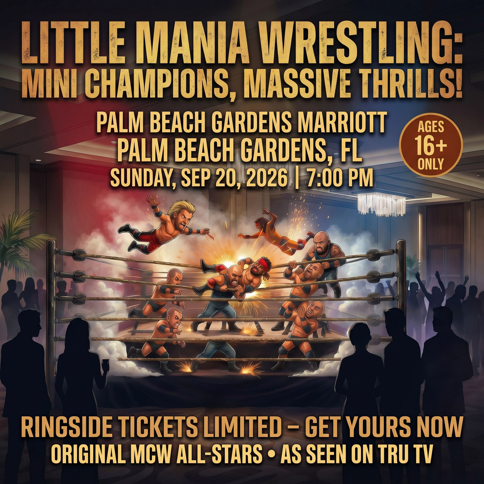 Little Mania: Sunday, September 20th, 2026, at 7:00 PM at Marriott in Palm Beach Gardens, FL!